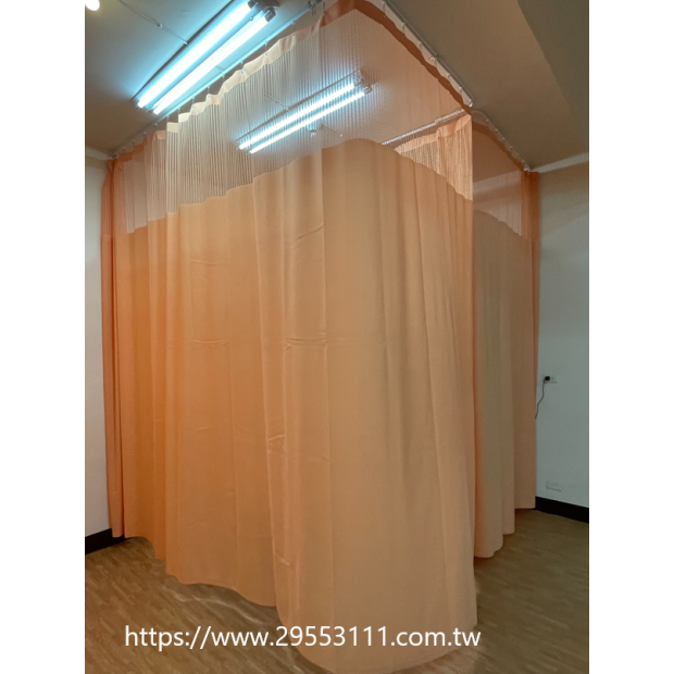 病床隔簾/上方空調孔洞隔間窗簾裝潢安裝