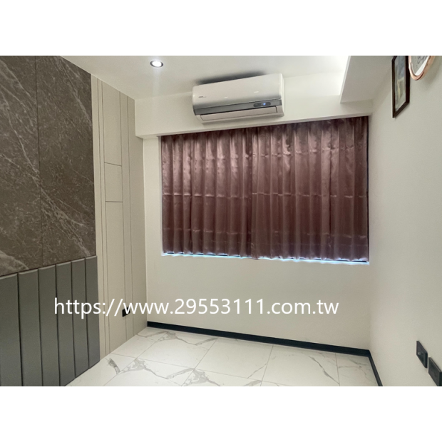 亮面壓紋遮光窗簾裝潢安裝