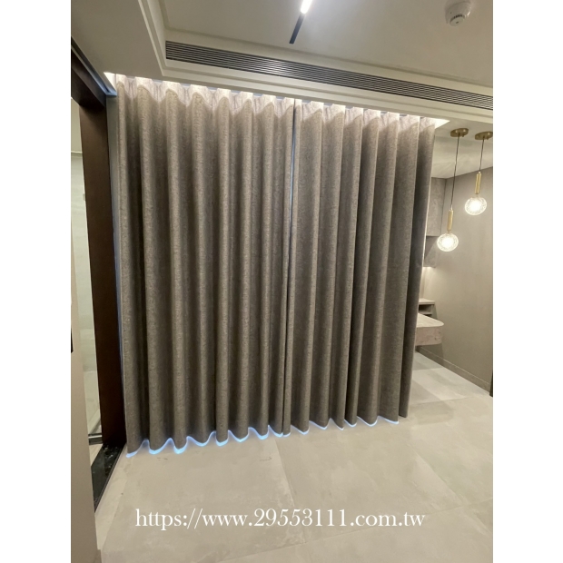 落地窗簾蛇形簾式窗簾裝潢安裝